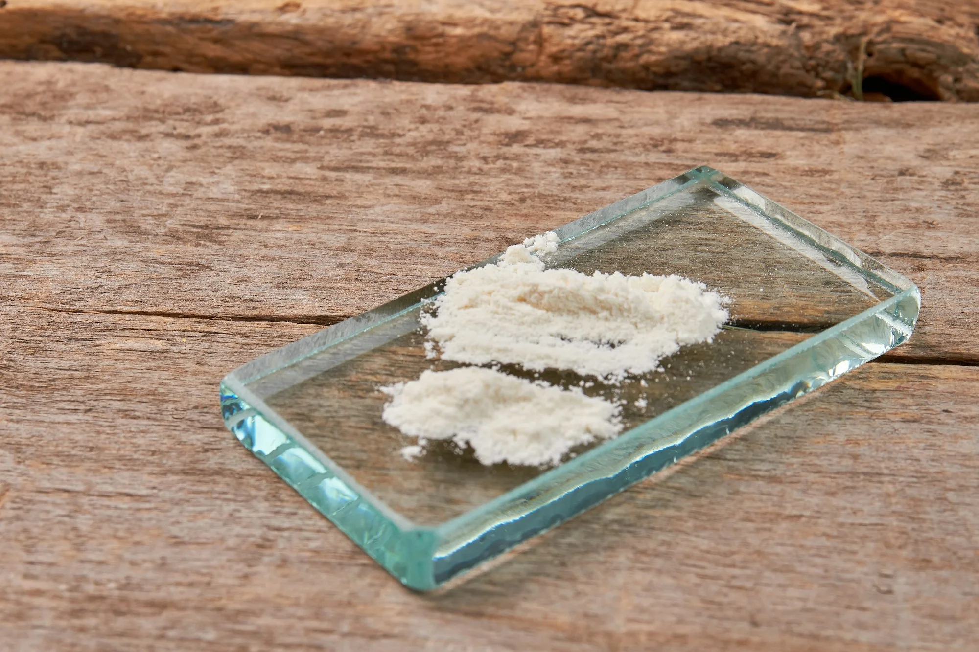 Powder of heroin, old background