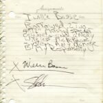 May 31, 1985. Probably Slash's First GNR Autograph