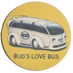 Poker Chip: Buds Love Bus
